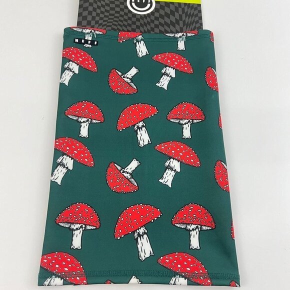 Neff Headwear Snow Gaiter Green Red Mushrooms OSFA NWT - Picture 8 of 8